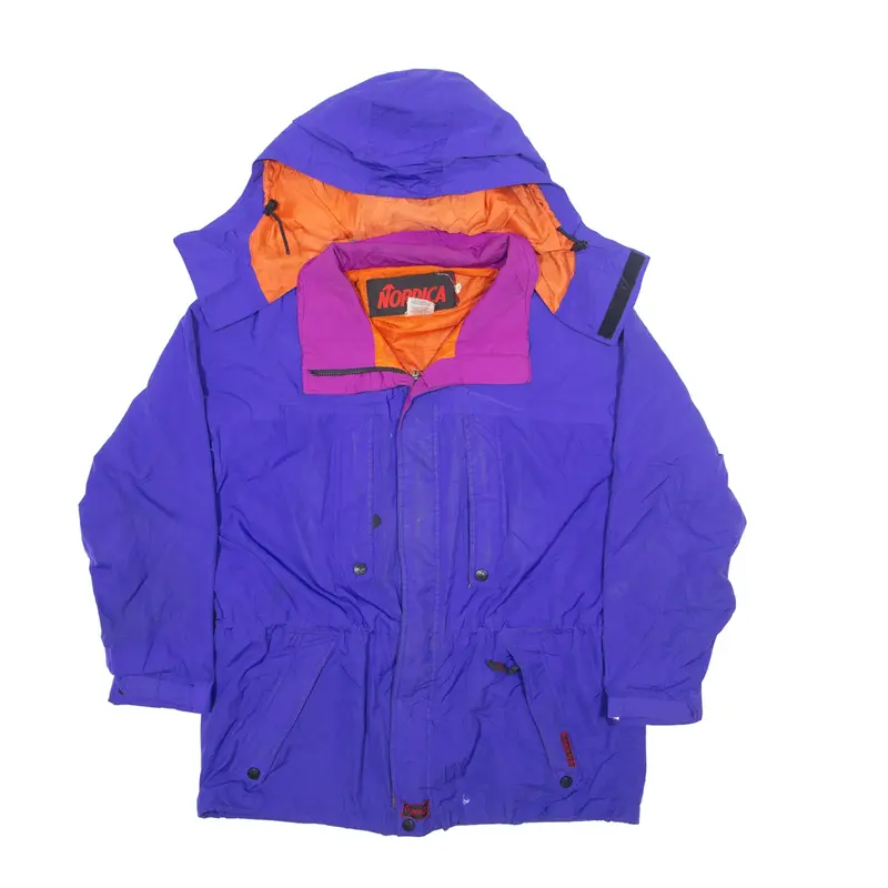 NORDICA Hi-Tech Trim Rain Jacket Blue 80s Mens L