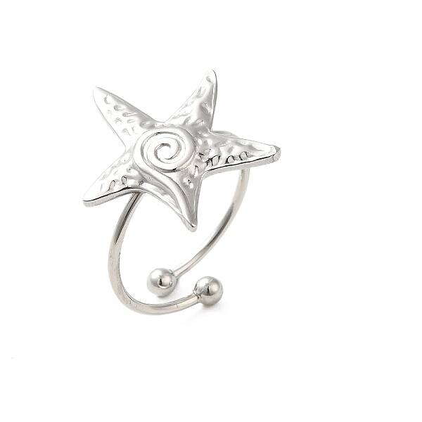 Non-Tarnish 304 Stainless Steel Open Cuff Ring
