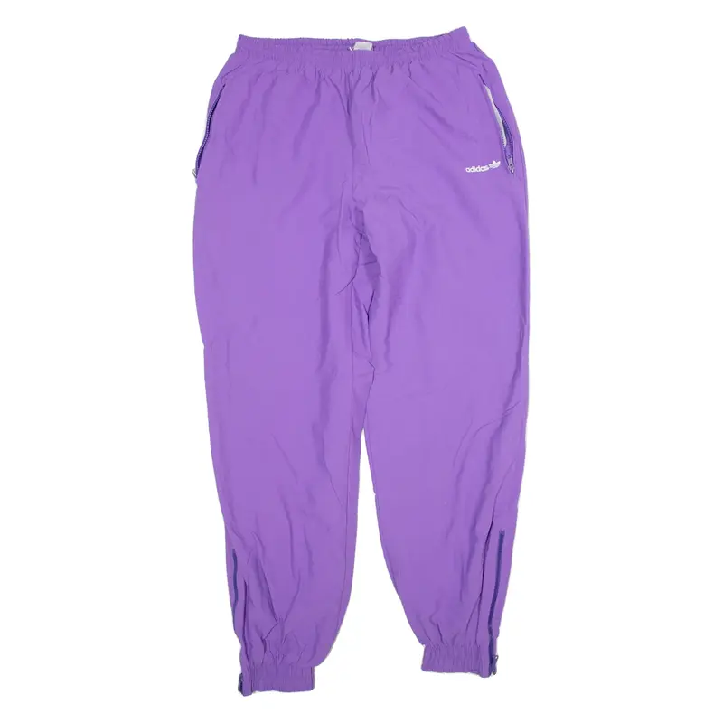 ADIDAS Womens Joggers Purple Tapered M W32 L30