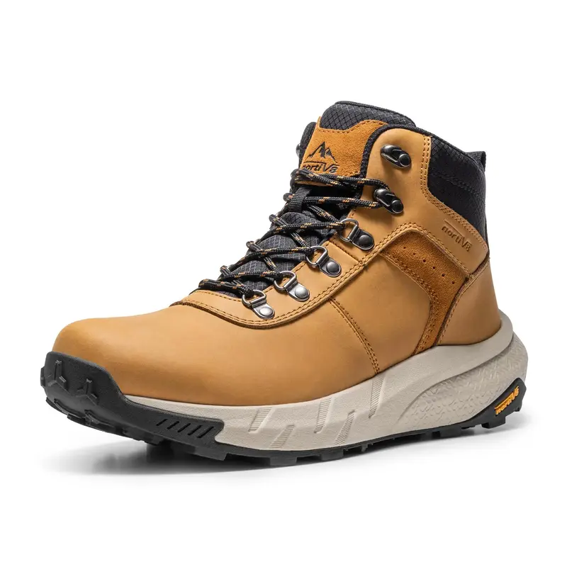 NORTIV 8 [HydroTrek] Men's High-Top Waterproof Lightweight and Breathable Trekking Boots Outdoor Shoes Hiking Sneakers