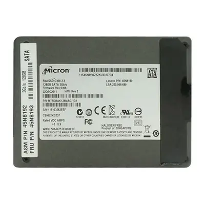 45N8192 Lenovo 128GB Multi-Level Cell SATA 3Gb/s 2.5-Inch Solid State Drive