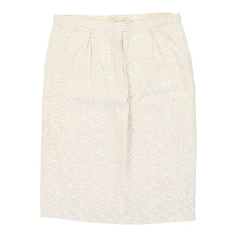 Valentino Skirt - 32W UK 12 Beige Cotton | Size: UK 12