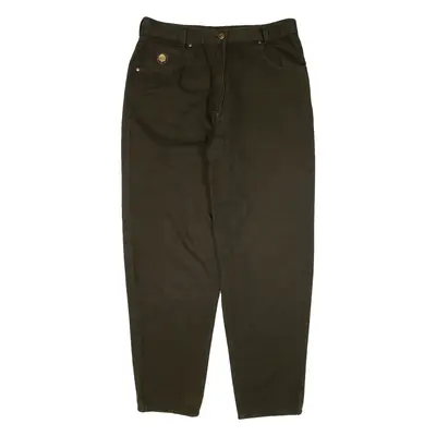 JINGLERS Womens Trousers Green Relaxed Tapered W32 L29