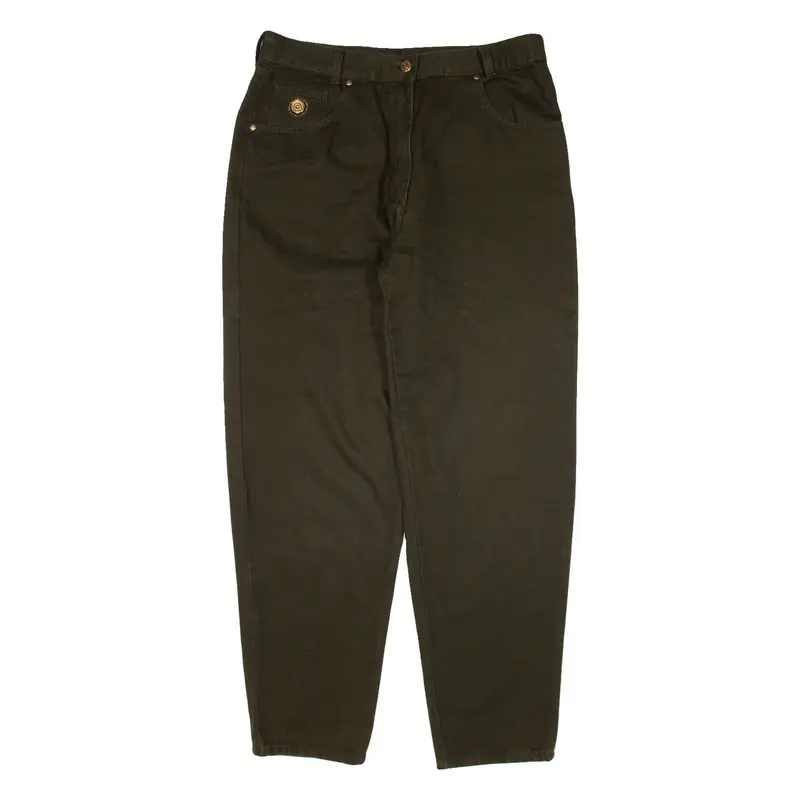 JINGLERS Womens Trousers Green Relaxed Tapered W32 L29