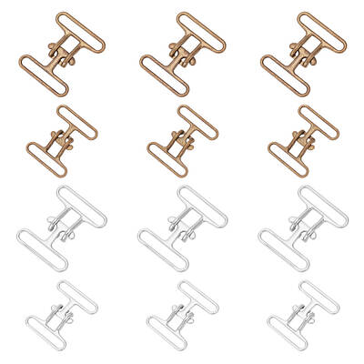 12Pcs 4 Style Alloy Belt Strap Buckles