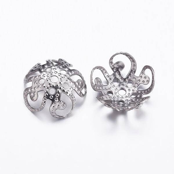 Tarnish Resistant 304 Stainless Steel Beads Caps