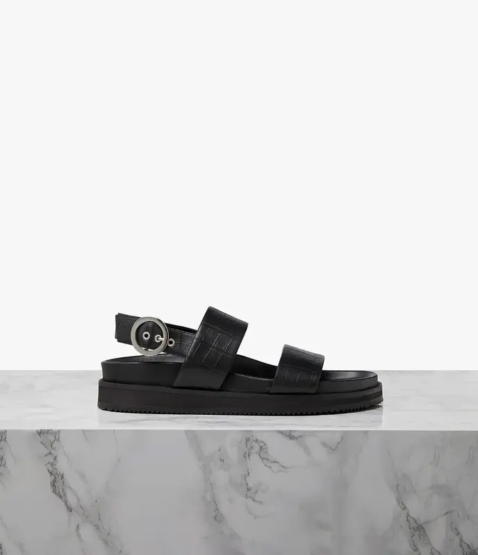 ZEPHYR BLACK CROC | UK Size: 6 | Width: Narrow