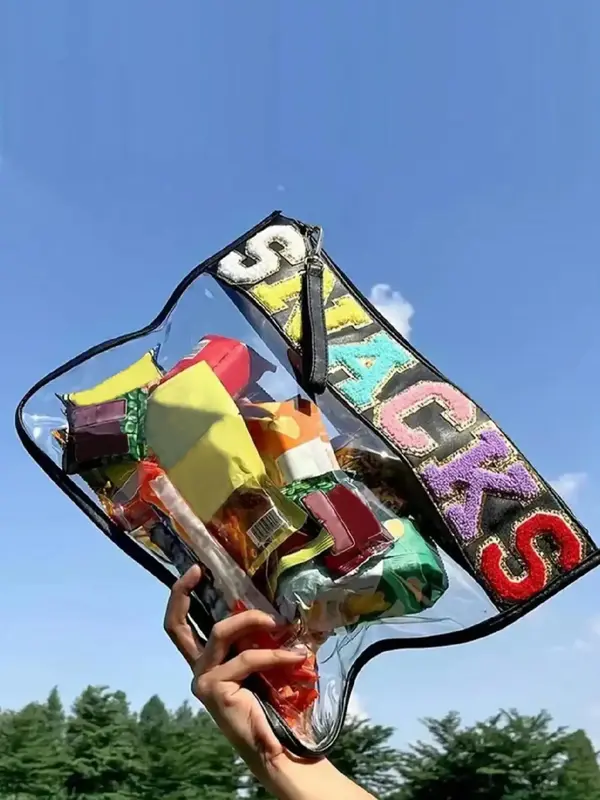 Letter Pattern Makeup Bag, Fashionable Zipper Makeup Bag, Casual Versatile Cosmetic Storage Bag for Women & Girls