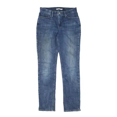 LEVI'S 525 Jeans Blue Denim Slim Straight Stone Wash Womens W28 L32
