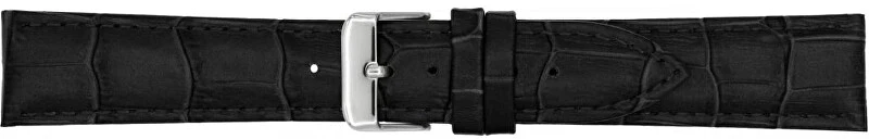 A-Nis Cinturino Coccodrillo Imbottito Ak1306.01 - Larghezza: 24 Mm