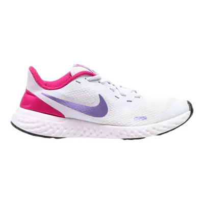 NIKE Revolution 5 2021 Sneaker Trainers White Synthetic Girls UK 5.5