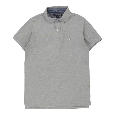 Tommy Hilfiger Polo Shirt - Medium Grey Cotton