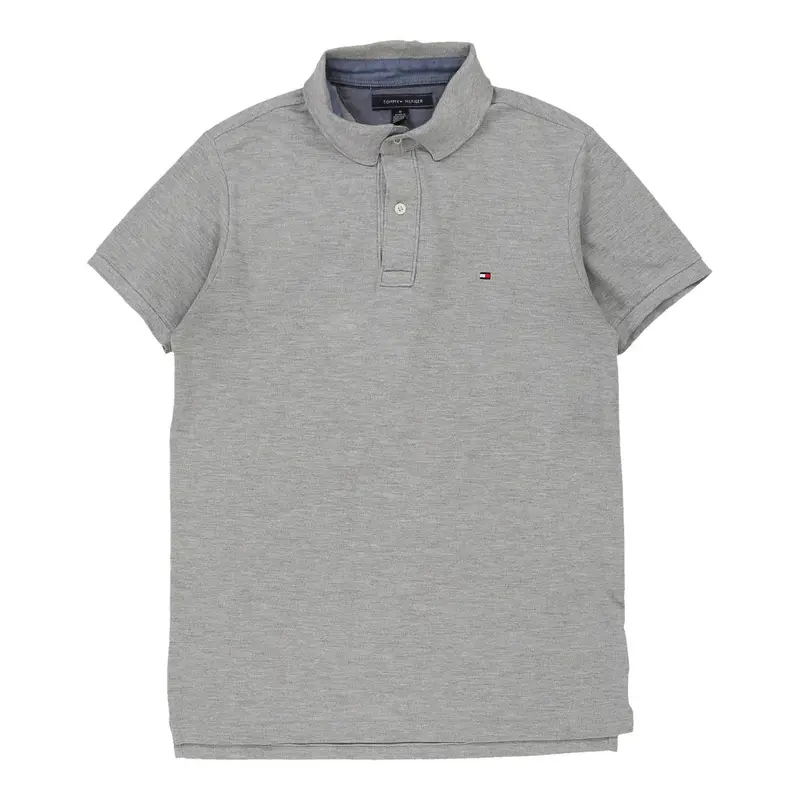 Tommy Hilfiger Polo Shirt - Medium Grey Cotton