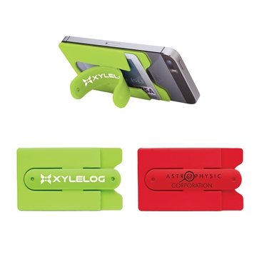 100 Promotional Gela Silicone Phone Wallet Stand - Multi-Function
