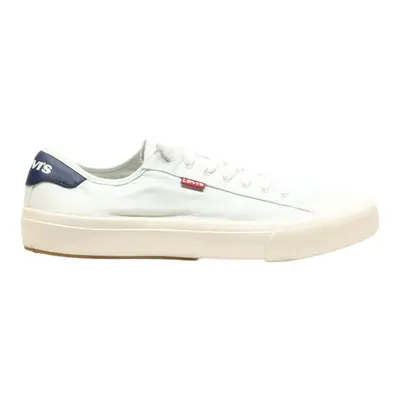 LEVI'S Low Top Trainers White Canvas Mens UK 10