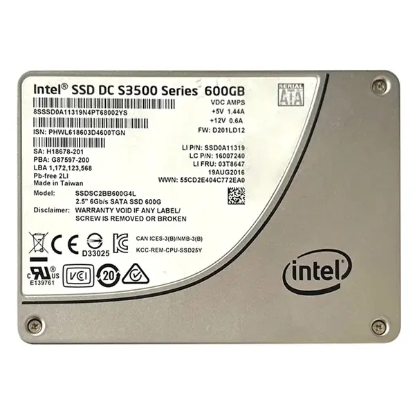 SSD0A11319 Lenovo 600GB MLC SATA 6GB/s 2.5-Inch Internal Solid State Drive