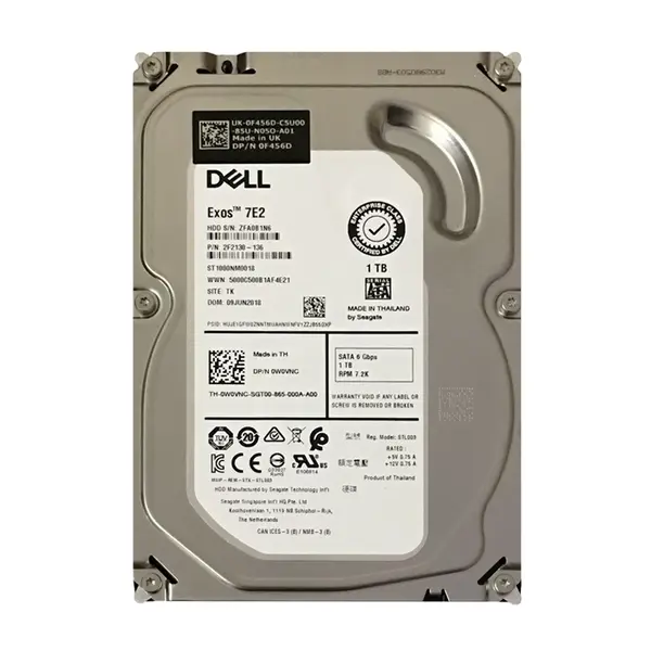 F456D Dell 1TB 6Gb/s SATA 7200 3.5-Inch Hard Drive