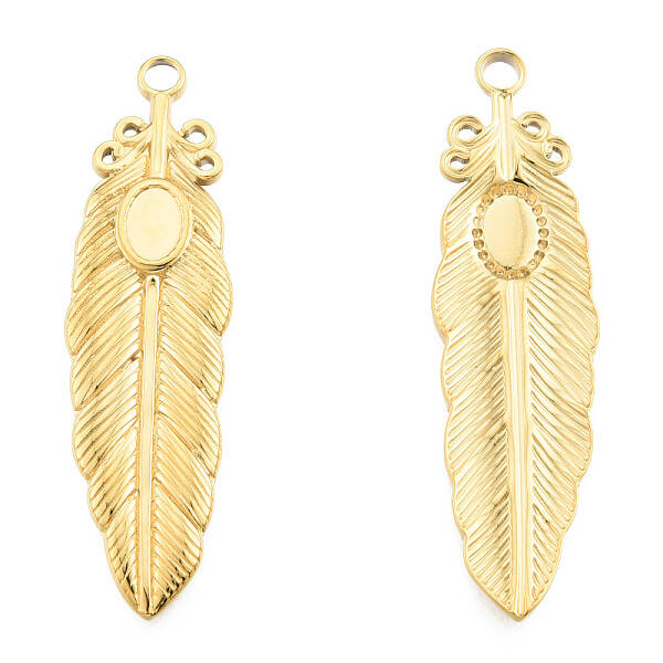 Ion Plating(IP) 201 Stainless Steel Pendant Settings for Enamel