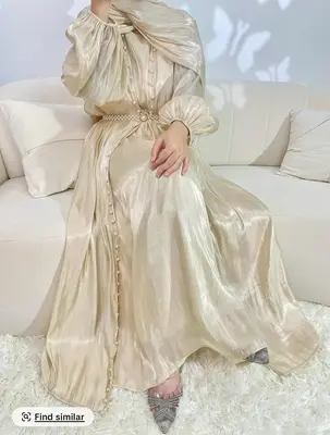 LX02 Eid abaya/ramadan abaya/ Eid dresses Lantern Sleeve Lux Radiance Four-Piece Satin Abaya long dress