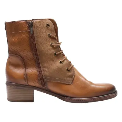 PINK LINOS Lace-Up Boots Brown Leather Womens UK 7