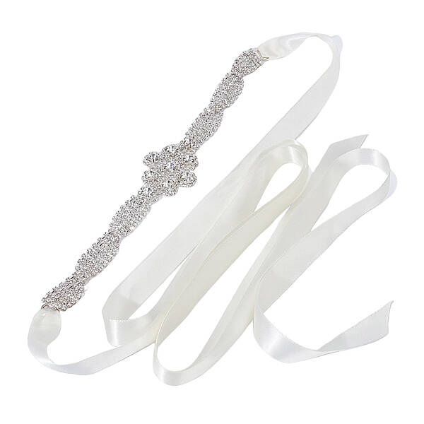 Alloy Crystal Rhinestone Flower Bridal Belt