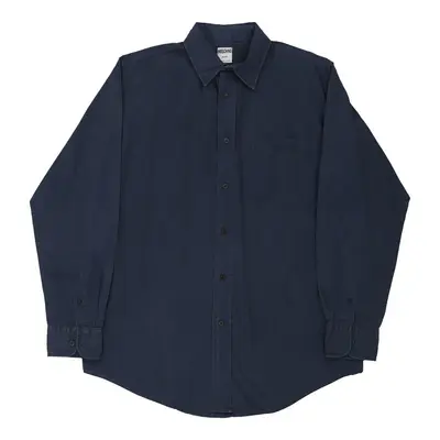 Moschino Jeans Shirt - Large Navy Cotton