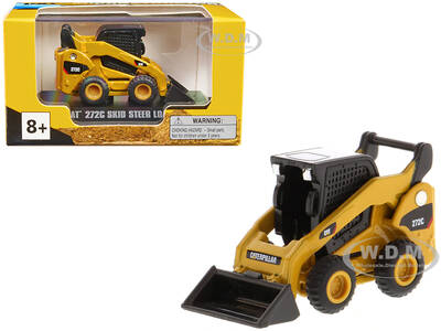 CAT Caterpillar 272C Skid Steer Loader Yellow Micro-Constructor Series Diecast Model by Diecast Masters