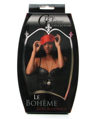 Le Boheme Satin Blindfold - Red
