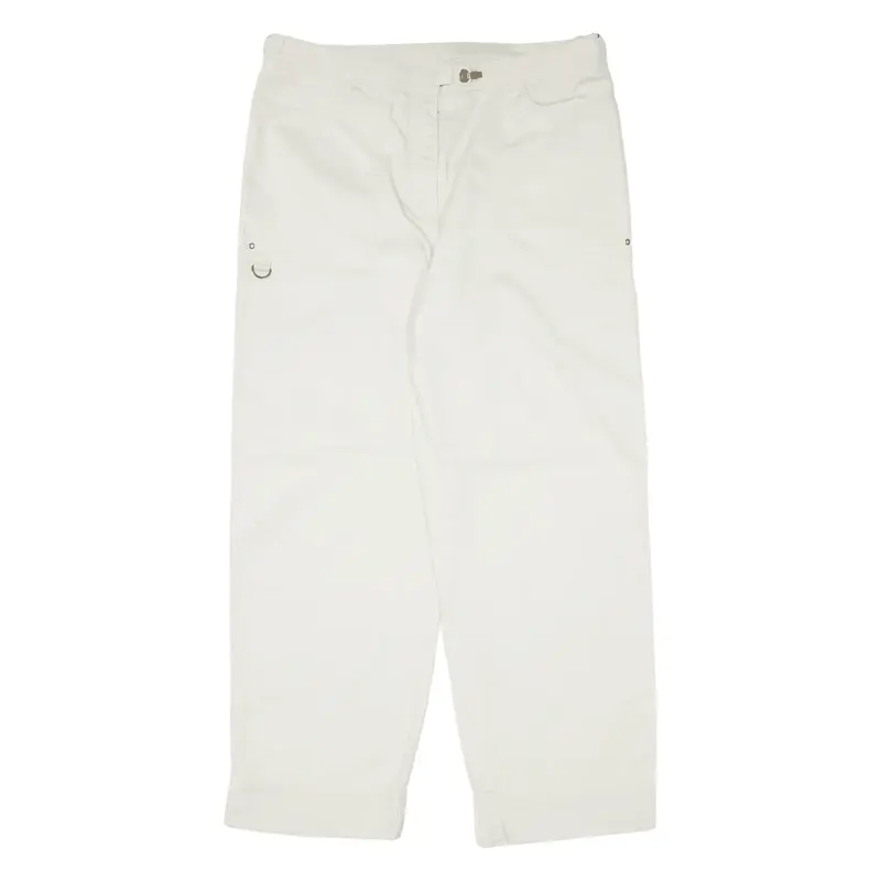 LAUREN RALPH LAUREN Womens Trousers Cream Relaxed Tapered W30 L26