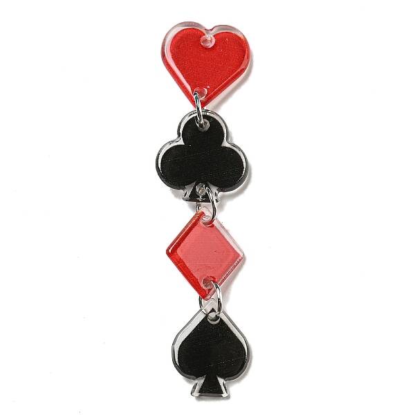 Acrylic Iron Pendants