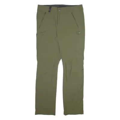 MAMMUT Mens Trousers Green Regular Straight W33 L30