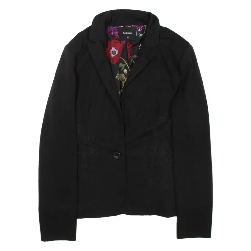 DESIGUAL Womens Blazer Jacket Black M