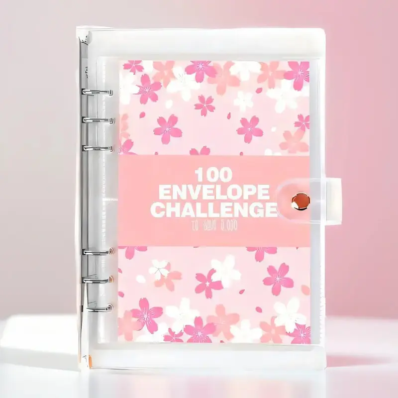 A5 Money Saving Challenge Binder, 1/10pcs Money Saving Budget Binder with Cash Envelopes, Savings Challenges Book To Save $5,...