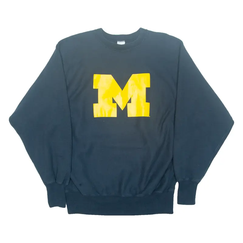 CHAMPION REVERSE WEAVE Womens Sweatshirt Blue USA XL