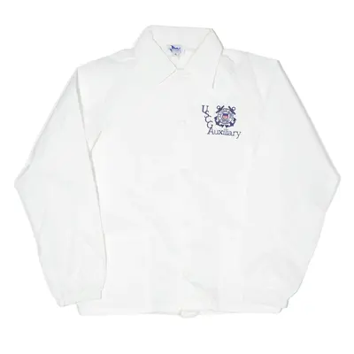 UNICORN Coach Jacket White 90s Mens S