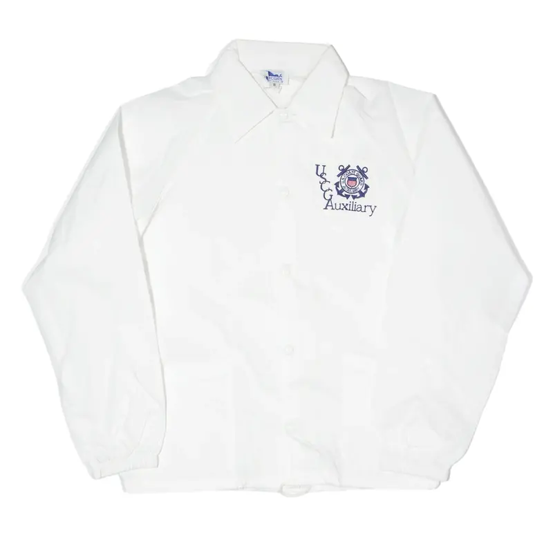 UNICORN Coach Jacket White 90s Mens S