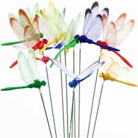 25/20 /12Pcs 3D Decorative Dragonfly Garden Dragonflies Garden Decorations for Yard Patio Lawn Plant Flower Pot Decor, Outdo...