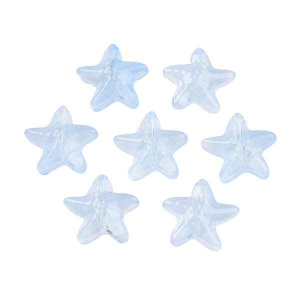 Transparent Spray Painted Glass Beads