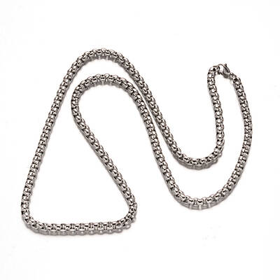 Tarnish Resistant 304 Stainless Steel Box Chain Necklaces