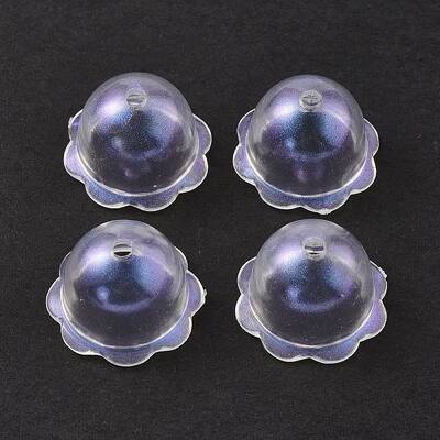 Transparent Acrylic Bead Caps