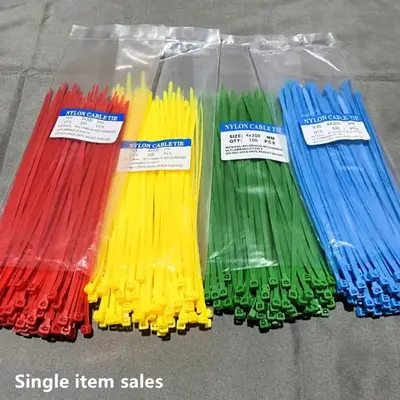 Heavy Duty Cable Zip Ties, 100pcs/set High Temperature & Corrosion Resistant Wire Ties, Multipurpose Wire Ties for Outdoor Wi...