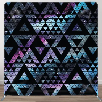 Aperturee Cool Trianles And Geometric Patterns Galaxy Backdrop - Aperturee