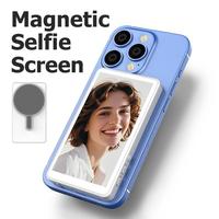 OmniMaster Phone Vlog Selfie Wireless Monitor Screen, Magnetic Mount for MagSafe, Rear Camera for Selfie Vlog Live Stream, iP...