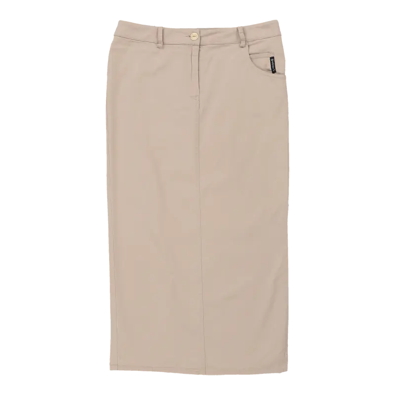 Armani Jeans Skirt - 30W UK 10 Beige Cotton