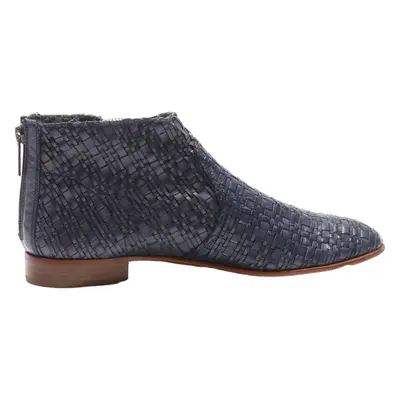 PERTINI Ankle Boots Blue Leather Mens UK 7