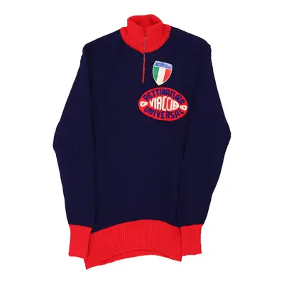 Pettinatura Viaccia Universal Unbranded 1/4 Zip - Small Blue Cotton
