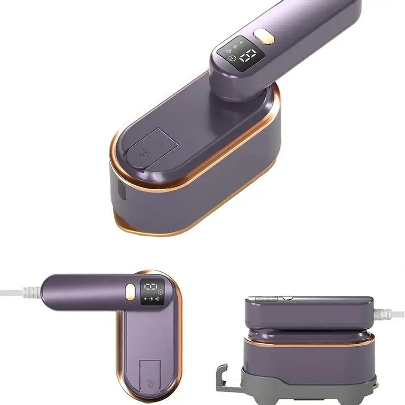 PLAYHOT Steam Iron Portable Handheld Steamer for Clothes - 1200 Watt - 10S Fast Heating Clothes Steamer with LCD Screen 3 Ste...