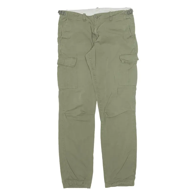 CARHARTT Aviation Pant Trousers Green Regular Tapered Womens W20 L32