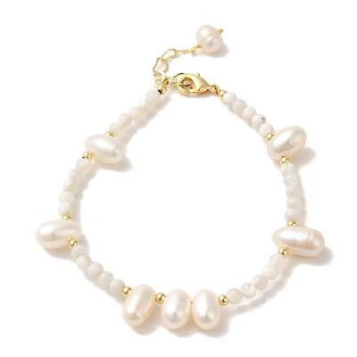 Natural Pearl & Shell Beaded Bracelets
