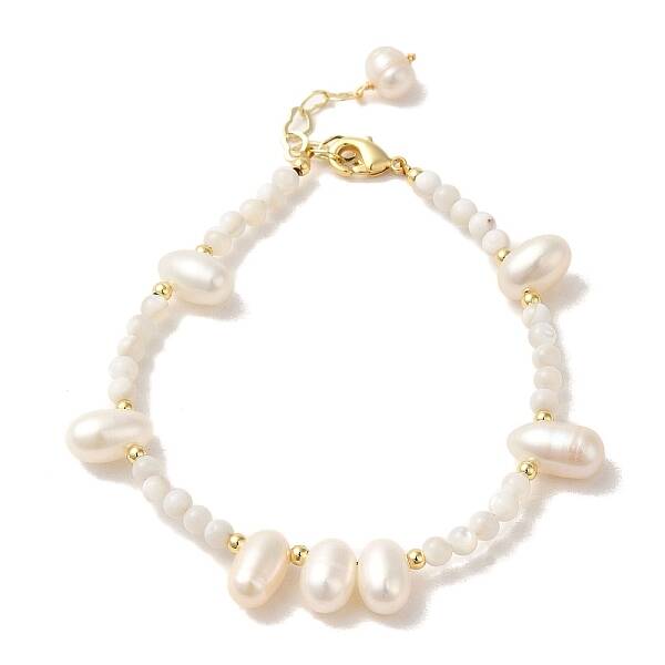 Natural Pearl & Shell Beaded Bracelets